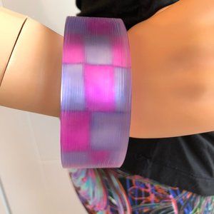 Checkered Lucite bracelet